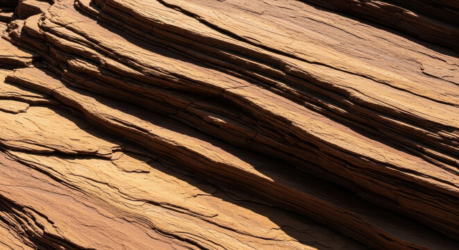 Close-Up of Textured Sandstone Surface