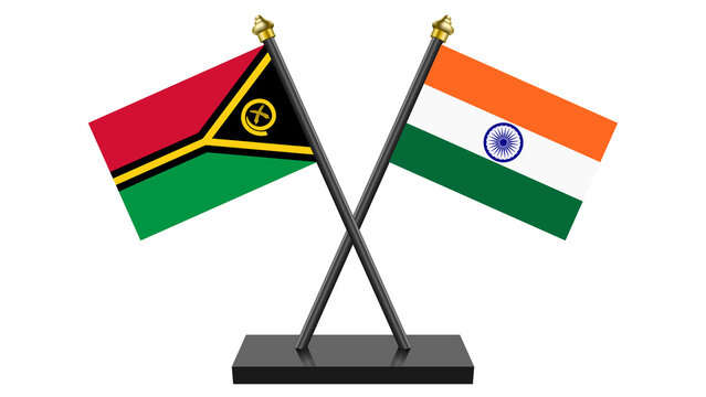 Flag of India and Vanuatu