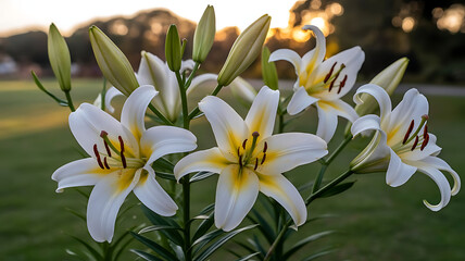 Obraz premium white crocus flowers