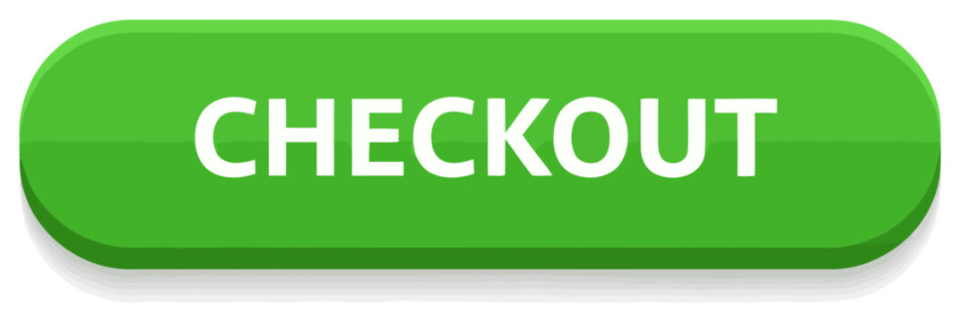 Checkout button green modern flat vector design for ecommerce website and app ui