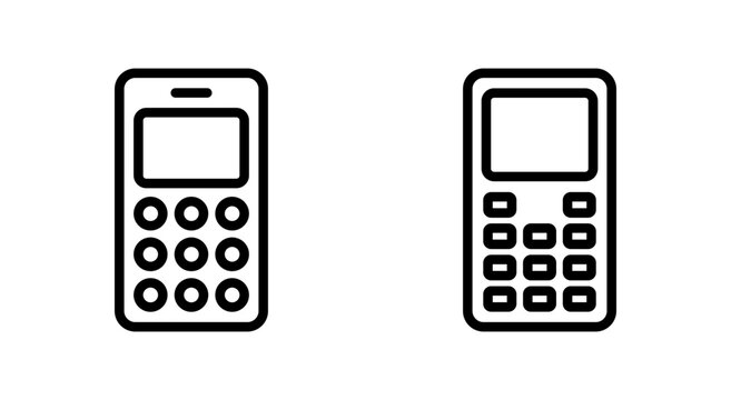 Phone icon symbol for apps and websites. Call sign and symbol. telephone symbol