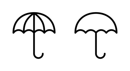 Obraz premium Umbrella icon symbol for apps and websites. umbrella sign and symbol