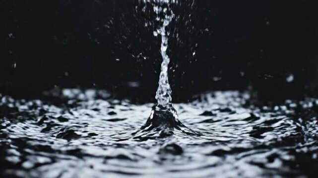 Water Droplet Impact - Capturing the Beauty of Liquid Dynamics.
