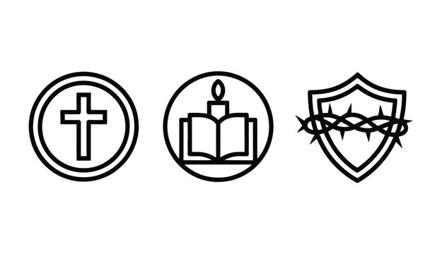 Christian symbols form a holy set.