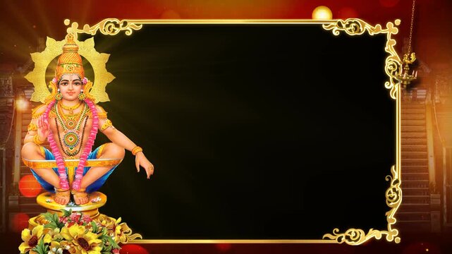 Lord Ayyappa Devotional Video Background Template