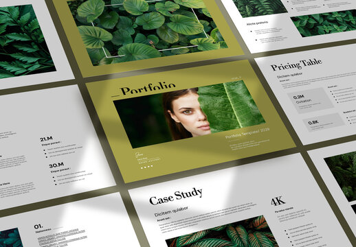 Botanical Portfolio Layout