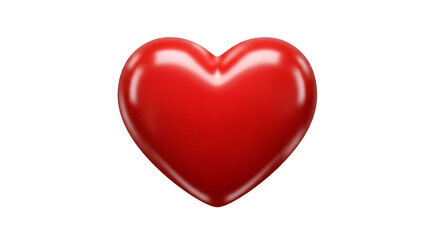 Fototapeta premium A vibrant red heart symbol of love passion and affection