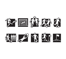 Football Soccer Player Icons © VISUNEX GRAPHICS