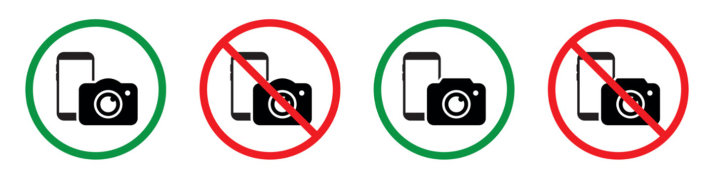 Camera prohibition device icon vector illustration