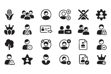Fototapeta premium Human Resources and Workforce Icons Featuring Recruitment and Evaluation