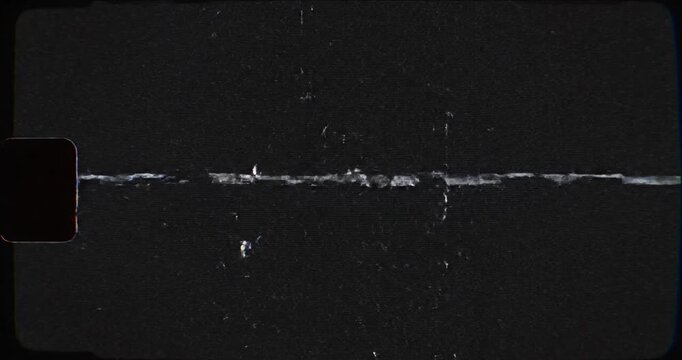 Glitch Effect Distortion on Black Background.