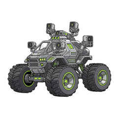 Fototapeta premium Large toy monster truck vehicle.