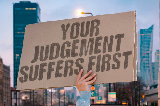 "Your Judgement Suffers First" The prefrontal cortex governing rational judgement is among the first brain regions impaired by sleep loss. SLEEP. BRAIN. DECIDE. RISK. TIRED.