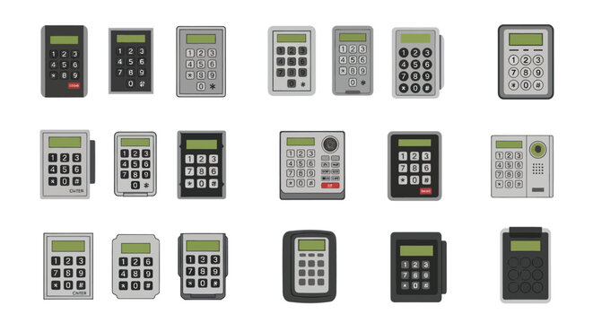 Collection of Security Keypads and Access Control Devices