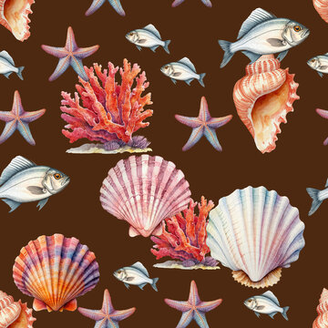 Seashell Symphony on Umber