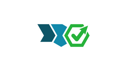 Fototapeta premium Icon of a Checklist with Checkmark in a Circle for Task Management and Productivity