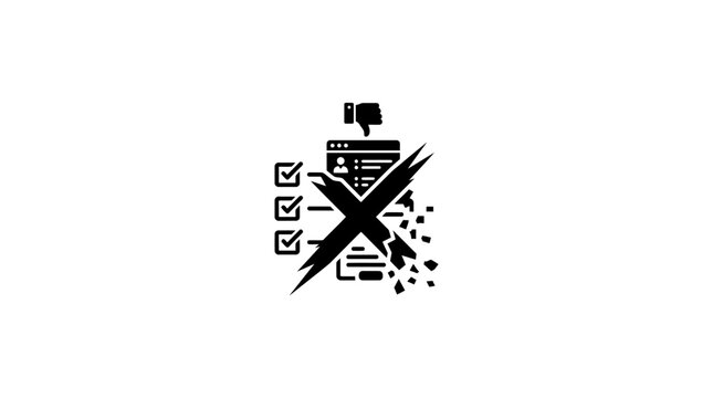 Icon of Calendar and Checklist with Pencil for Task Planning and Organization