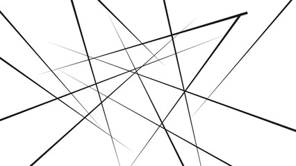 Obraz premium Abstract geometric pattern. Outline monochrome texture. many squares and triangles shape background.