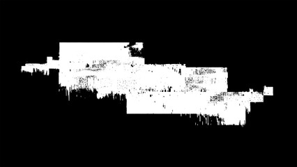 Obraz premium A white paint smear on a black background with rough edges and texture texture design isolated on transparent background