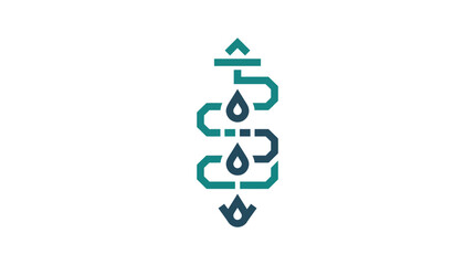 Obraz premium Icon of Water Droplet Cloud with Abstract Rain and Weather Elements in Vector Style