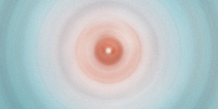 Abstract circular gradient with grainy texture in soft pastel tones