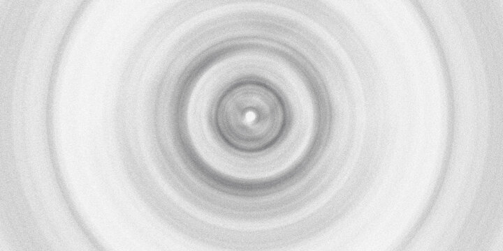 Abstract monochrome circular ripple pattern with grainy texture