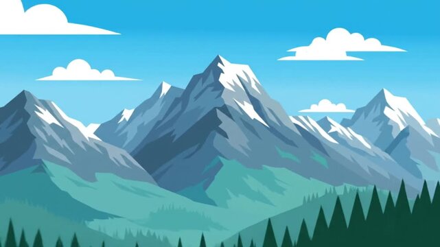 Cinematic Alpine Peaks Aerial Landscape Footage