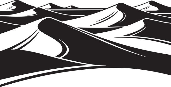 Black and white abstract wave pattern, modern background design, vector illustration, minimalist graphic