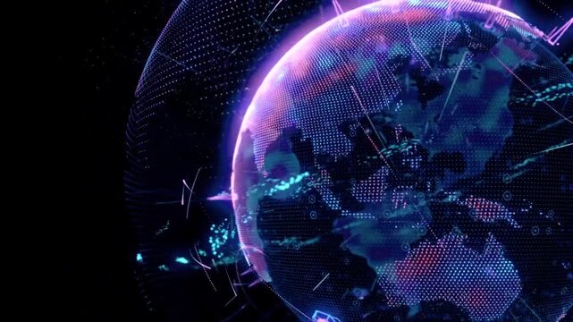 planet earth in the night
