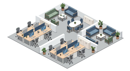 Obraz premium Modern office space interior design.
