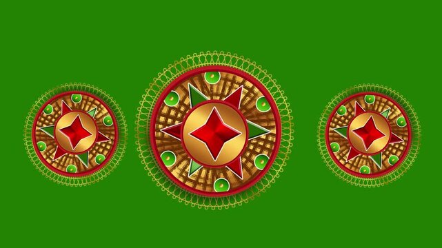 Assamese Bihu Jaapi Animated Loop HD , Bihu Festival Background with Jaapi Animation Loop , Assamese Cultural HD Video