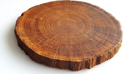 Fototapeta premium Detailed Oak Tree Ring Cross-Section Texture