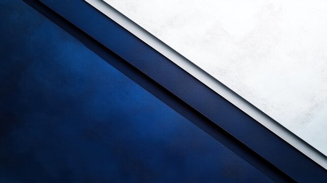 diagonal layered navy and white textured panels with soft shadows, minimalist geometric composition conveying calm sleek modern elegance
