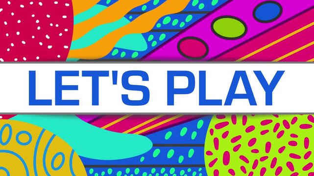 Lets Play Aesthetic Colorful Abstract Maximalism Sliding Background 