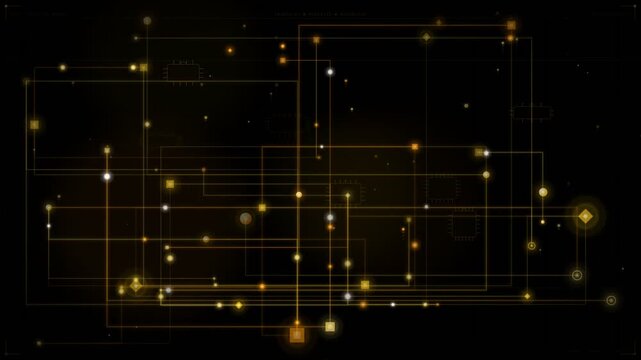 Cyber Data Flow Binary digits and glowing particles rising upward on black background, digital data flow, abstract technology and cyberspace motion graphic overlay