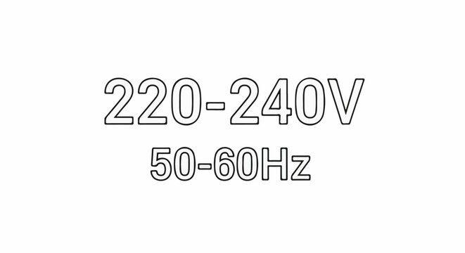 Electrical voltage and frequency specifications for devices