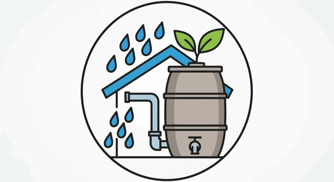 Rainwater Harvesting Barrel System.