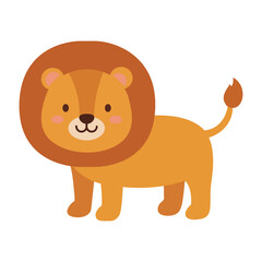 Fototapeta premium Vector graphic icon for Lion