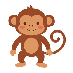 Obraz premium Vector graphic icon for Monkey