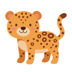 Fototapeta premium Vector graphic icon for Leopard