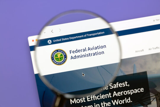 Ostersund, Sweden - April 13, 2026: The Federal Aviation Administration website. FAA is a US federal government agency within the US Department of Transportation that regulates civil aviation.
