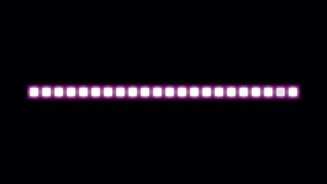 Neon cube Loading Line Abstract Tech Progress Animation