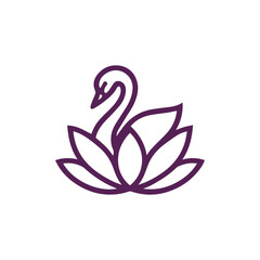 Swan Lotus Logo © Fajar