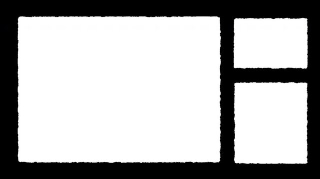 Grunge Film Clutter On Black Background With Rough Edges