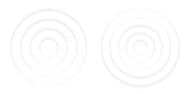 White glowing round wifi radio signal or sound wave with circular concentric rounded ripple dynamic motion radiant pulse vortex and audio wave effect on transparent background