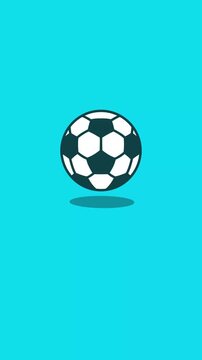 bounce soccer ball cartoon animation