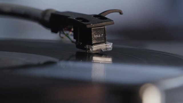turntable with vinyl record