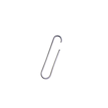 Silver Metal Paper Clip,  Minimal Stationery