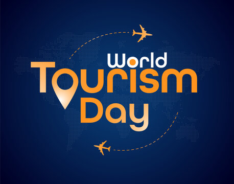 World Tourism Day. Creative design for social media banners and posters, the concept of travel.