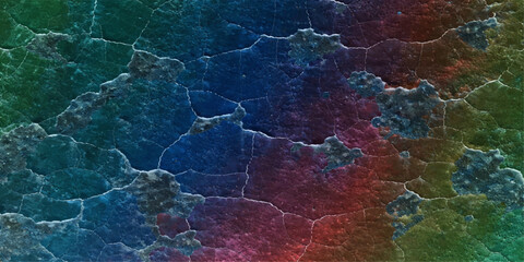 A 3D illustration of an abstract colorful paint background featuring a global world map with geography borders and continents on a paper atlas vector © Hena